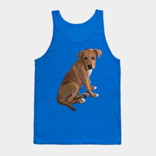 Sweet Brown Pitbull Mix Dog Tank Top